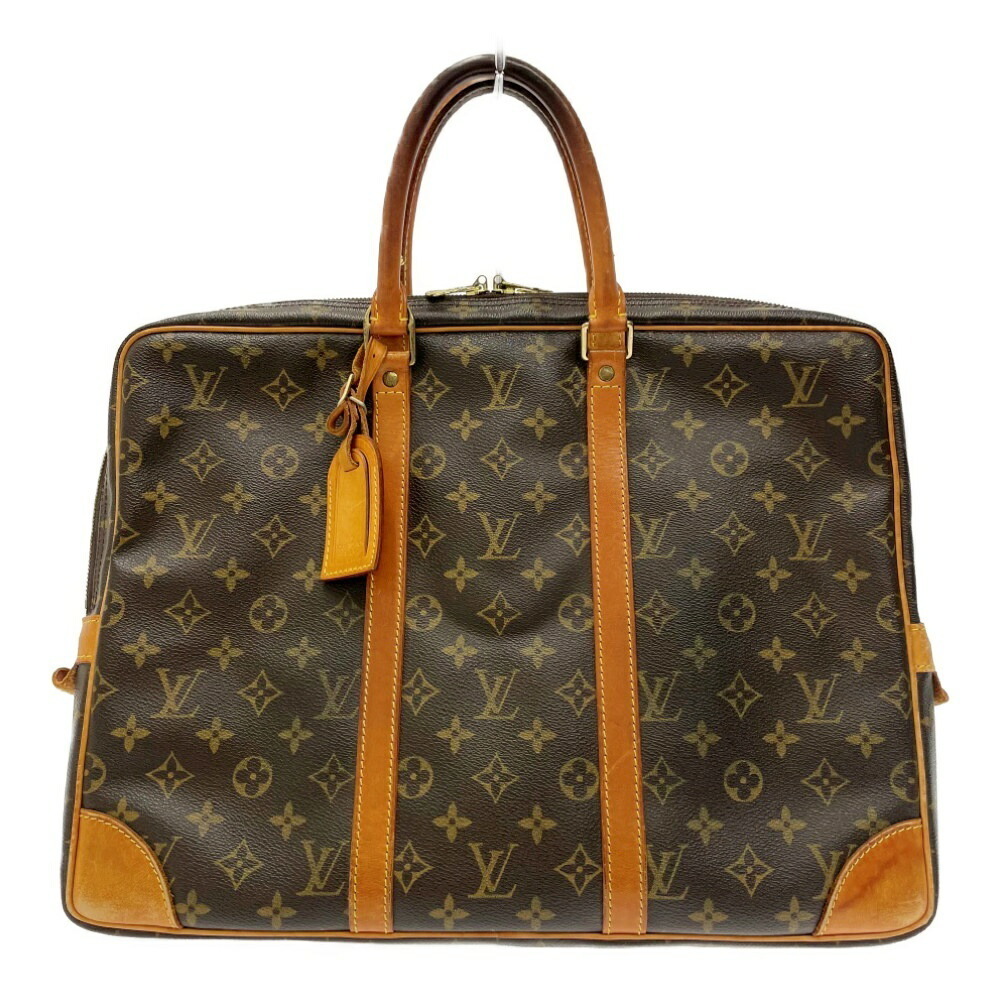 LOUIS VUITTON Monogram Porte Documents Voyage Business Bag Brown